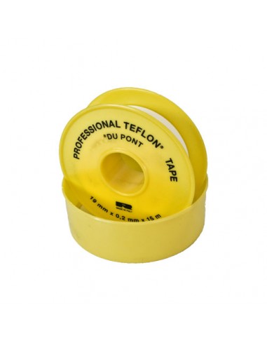 Rollo cinta teflon profesional Syc 19x0,2mm 15m