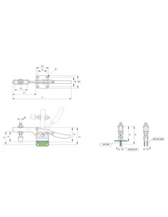 Brida apriete horizontal serie HH 550 2