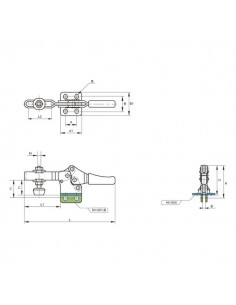 Brida apriete horizontal serie HH 600 2