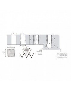 Filete inserto roscas inox Filtec+ 2
