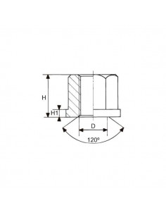Tuerca con collar DIN 6331 2