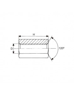 Tuerca prolongación DIN 6334 2