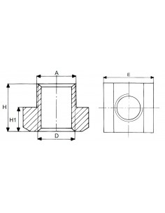 Tuerca en T 508 calidad 10 2
