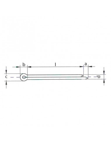 Pasador aleta DIN 94 inox A2