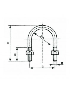 Abarcón inoxidable AISI-304 2
